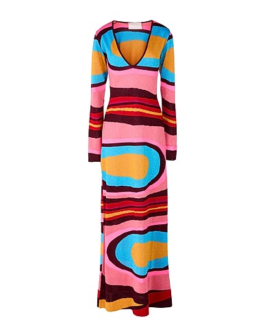 CIRCUS HOTEL Long dress Antique rose 70% Viscose, 30% Polyester