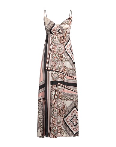 LIU •JO Long dress Beige 100% Polyester