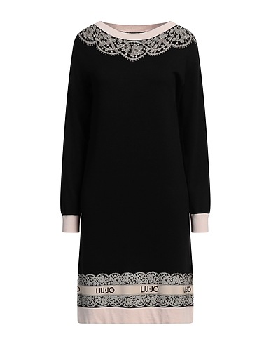 LIU •JO Short dress Black 80% Viscose, 20% Polyamide