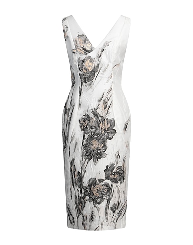 FELY CAMPO Midi dress White 100% Silk