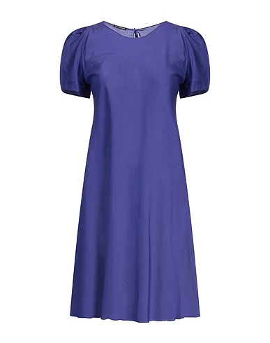 SU SAN NE BO M MER Short dress Purple 70% Cotton, 30% Silk