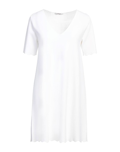 KANGRA Vestito corto Avorio 83% Viscosa, 17% Poliestere