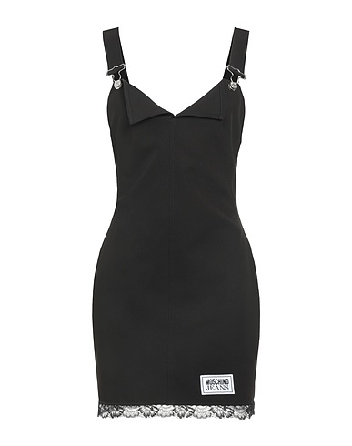 MOSCHINO JEANS Sheath dress Black 95% Polyester, 5% Elastane