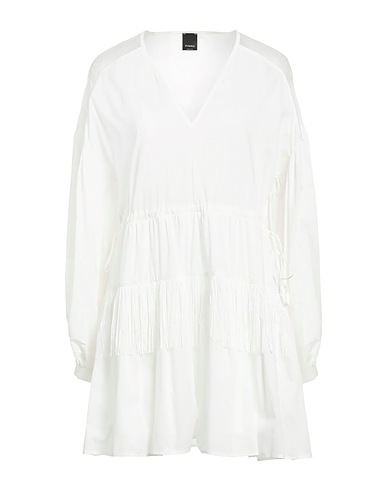 PINKO Vestito corto Bianco 100% Cotone