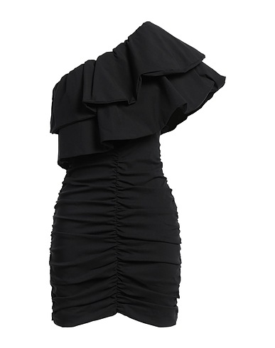 TPN One-shoulder dress Black 72% Rayon, 24% Polyamide, 4% Elastane