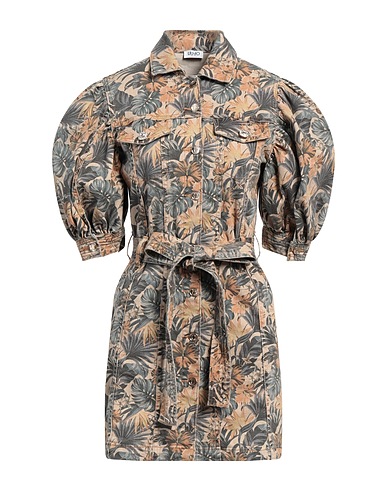 LIU •JO Denim dress Camel 98% Cotton, 2% Elastane
