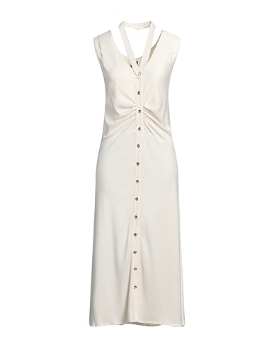 PINKO Midi dress Cream 100% Polyester