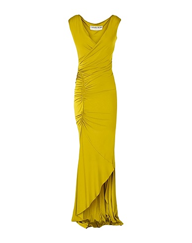 CHIARA BONI LA PETITE ROBE Long dress Military green 98% Viscose, 2% Elastane