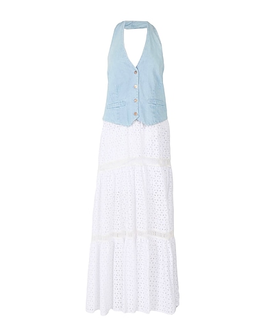 KAOS JEANS Denim dress Blue 100% Cotton