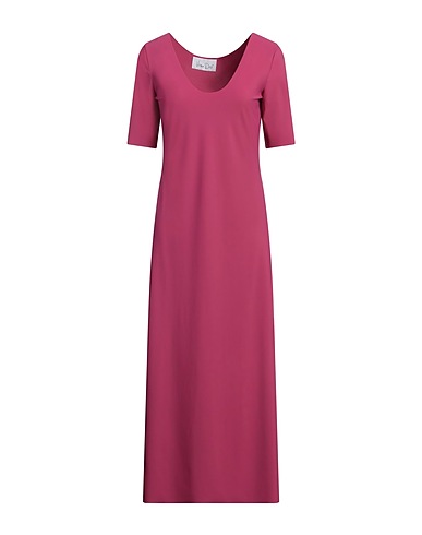 VIRNA DRÒ Midi dress Garnet 72% Polyamide, 28% Elastane