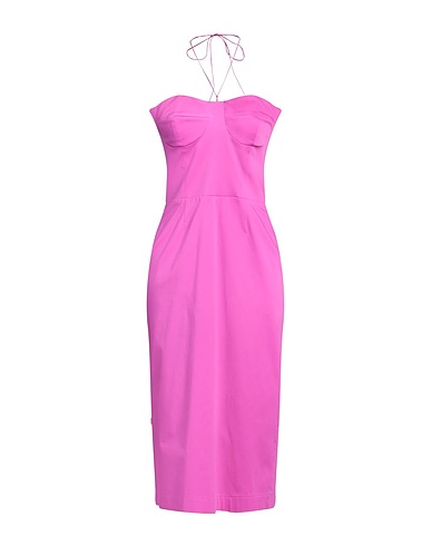 JIJIL Midi dress Purple 97% Cotton, 3% Elastane