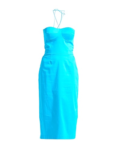 JIJIL Robe d’été Bleu d'azur 97% Coton, 3% Élasthanne