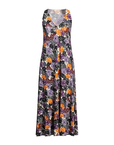 SIYU Vestido midi 95% Viscosa, 5% Elastán