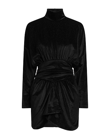 SHOPART Sheath dress Black 88% Polyester, 7% Lurex®, 5% Elastane