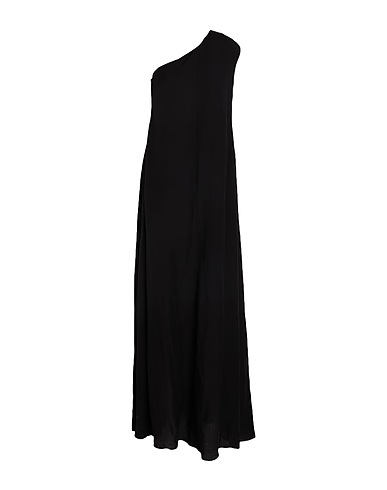ALESSIO BARDELLE Long dress Black 60% Viscose, 40% Linen