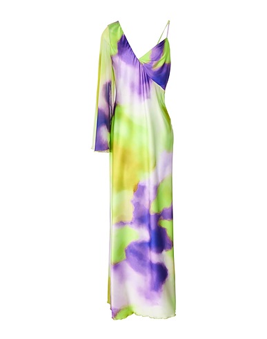 LE_RJTANGE® Long dress Lime green 97% Polyester, 3% Elastane