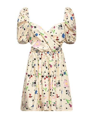 REVISE CONCEPT Short dress Cream 100% Cotton