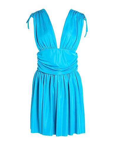 ODÌ ODÌ Pleated dress Azure 97% Polyester, 3% Elastic fibres