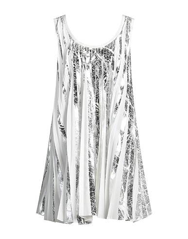 AZ FACTORY Short dress Silver 100% Polyester