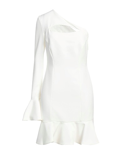 REVISE CONCEPT Vestito corto Bianco 88% Poliestere, 12% Elastan