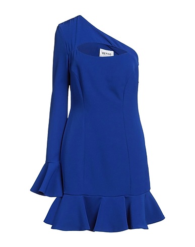 REVISE CONCEPT One-shoulder dress Blue 88% Polyester, 12% Elastane