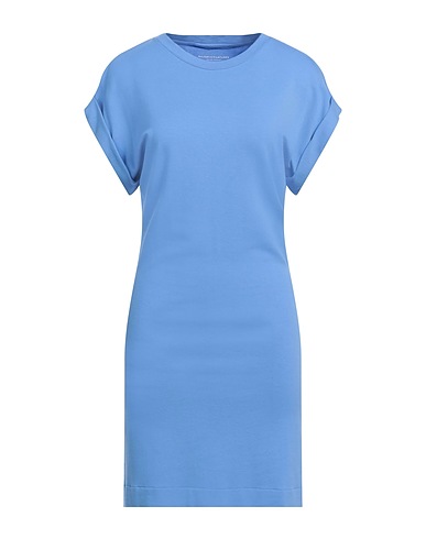 MAJESTIC FILATURES Short dress Pastel blue 96% Viscose, 4% Elastane