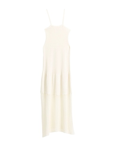 SUOLI Vestito lungo Avorio 100% Cotone