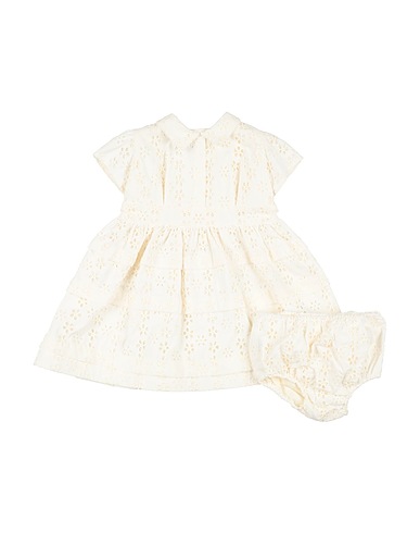 MIMISOL Vestido para bebé  Off white 97% Cotton, 3% Polyester