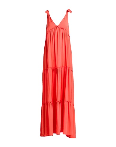 LUCKYLU  Milano Long dress Coral 71% Viscose, 29% Polyester