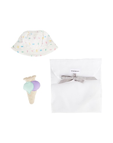 EMPORIO ARMANI Baby accessories set White 100% Cotton