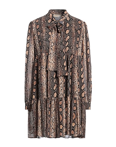 MICHAEL MICHAEL KORS Short dress Sand 55% Recycled polyester, 45% Polyester
