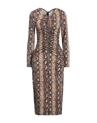 MICHAEL MICHAEL KORS Midi dress Sand 93% Viscose, 7% Elastane