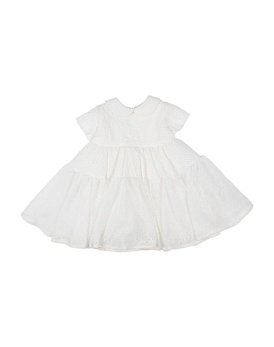 MIMISOL Baby dress Off white 100% Polyester, Polyamide, Cotton
