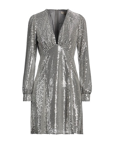 MICHAEL MICHAEL KORS Sequin dress Silver 55% Recycled polyester, 45% Polyester