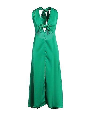 MERCI ITALIA Long dress Green 100% Polyester