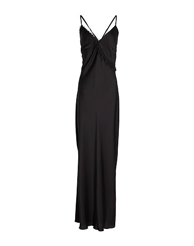 LE_RJTANGE® Maxi dresses NERO 96% Polyester, 4% Elastane
