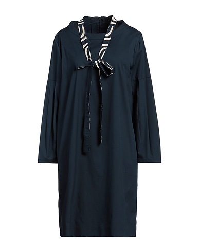 'S MAX MARA ミニワンピース・ドレス ネイビー コットン 80% / ナイロン 18% / ポリウレタン 2%
