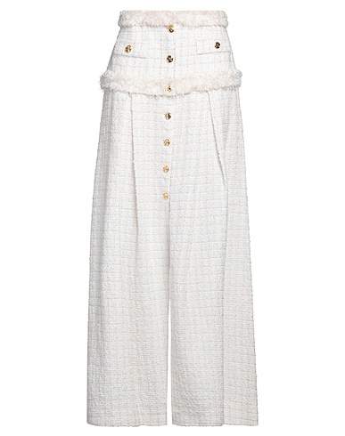 ELISABETTA FRANCHI Long skirt White 51% Polyamide, 42% Cotton, 4% Viscose, 2% Polyester, 1% Acrylic