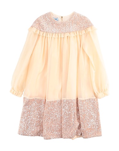 MIMISOL Dress Beige 61% Silk, 39% Polyester, Nylon, Elastane