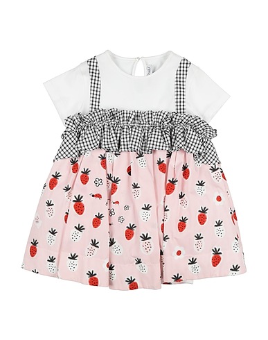 SIMONETTA Dress Pink 100% Cotton, Elastane