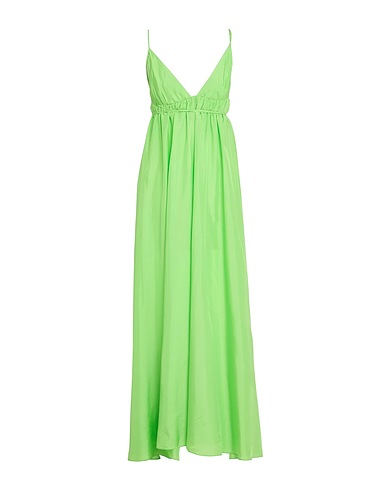 JUCCA Long dress Light green 100% Silk