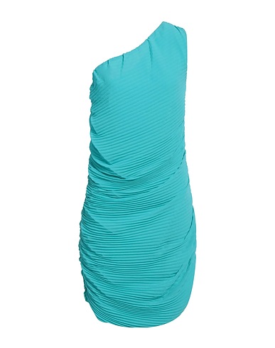 VICOLO Robe asymétrique Turquoise 100% Polyester
