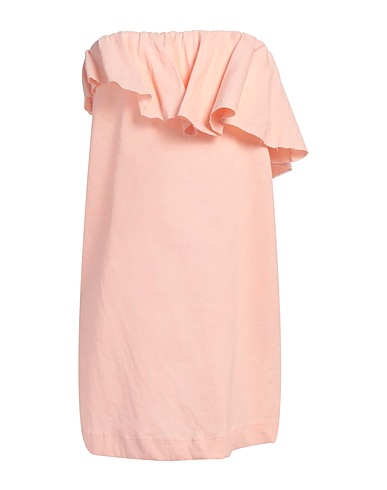 JUCCA Vestito corto Rosa 62% Lino, 35% Viscosa, 3% Elastan