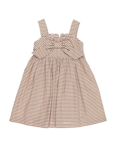 MIMISOL Dress Khaki 57% Polyester, 43% Cotton