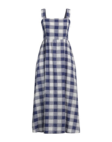 WOOLRICH Vestido midi Azul marino 100% Algodón