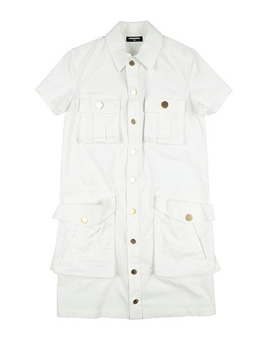 DSQUARED2 Dress White 97% Cotton, 3% Elastane