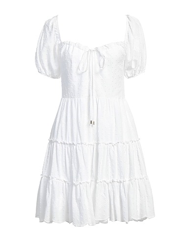 REBEL QUEEN by LIU •JO Short dress White 100% Cotton
