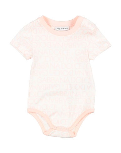 DOLCE&GABBANA Baby bodysuit Light pink 100% Cotton