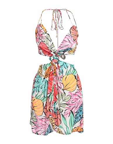 SUNDRESS Short dress Coral 100% Viscose