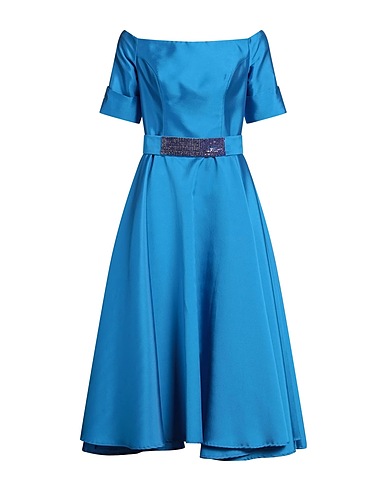 ATELIER LEGORA Vestito midi Blu 70% Poliestere, 30% Seta